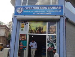 Cizre Nuh Gıda Bankası 125 aileye gıda ve giyim yardımı