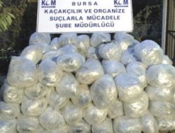 Bursa'da 1.5 ton esrar ele geçirildi