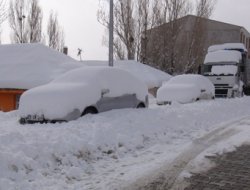 Bingöl'de yoğun kar yağışı