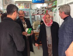 HÜDA PAR Suruç İlçe Teşkilatı esnafa broşür dağıttı