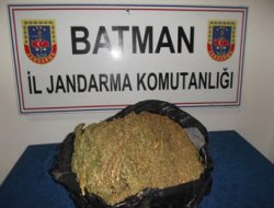 Batman'da 10 kg esrar ele geçirildi