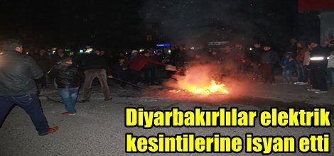 Diyarbakırlılar elektrik kesintilerine isyan etti