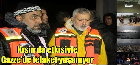 Kışın da etkisiyle Gazze'de felaket yaşanıyor