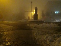 Çınar’da yoğun sis ve -10 derecelik hava