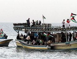 Balıkçılardan İsrail Ablukasını Protesto