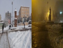 Çınar'da dondurucu soğuk