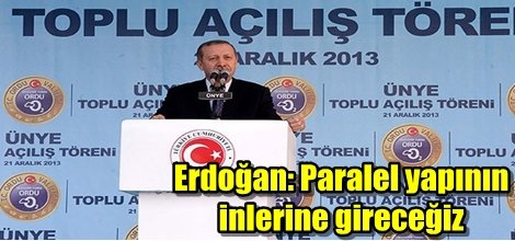 Erdoğan: Paralel yapının inlerine gireceğiz