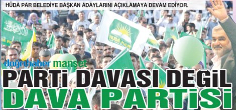 Parti davası değil, dava partisi