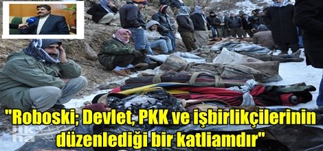 "Roboski; Devlet, PKK ve işbirlikçilerinin düzenlediği bir katliamdır"