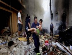 Halep'te varil bombası atıldı: 35 ölü