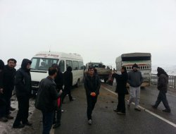 Batman çıkışında zincirleme kaza