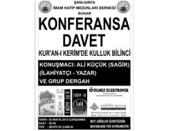 ŞANİMDER'den "Kuran'da Kulluk Bilinci" Konferansı