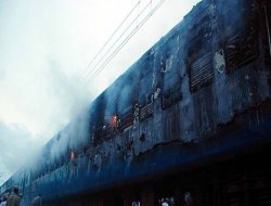 Yolcu treninde yangın: 9 ölü