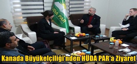 Kanada Büyükelçiliği'nden HÜDA PAR'a Ziyaret
