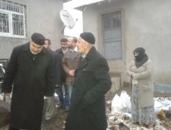 HÜDA PAR'dan Evi yanan vatandaşa ziyaret