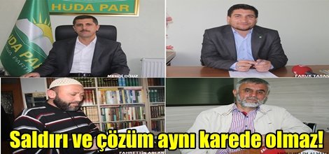 Saldırı ve çözüm aynı karede olmaz!