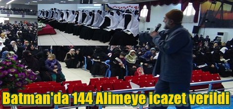 Batman'da 144 Alimeye icazetleri verildi