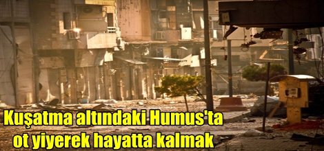 Kuşatma altındaki Humus'ta ot yiyerek hayatta kalmak
