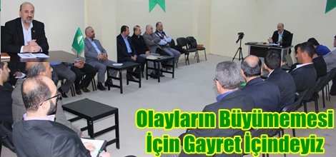 'Olayların Büyümemesi İçin Gayret İçindeyiz'