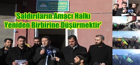 'Saldırıların Amacı Halkı Yeniden Birbirine Düşürmektir'