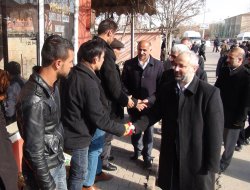 HÜDA PAR Adayları Gercüş Esnafını Ziyaret Etti