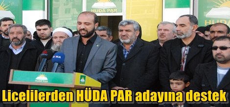 Licelilerden HÜDA PAR adayına destek