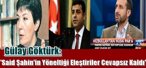 Gülay Göktürk: "Said Şahin'in Yöneltiği Eleştiriler Cevapsız Kaldı'