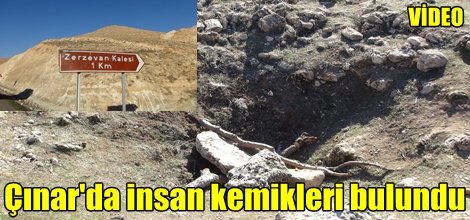 Diyarbakır Çınar'da insan kemikleri bulundu