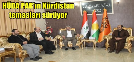 HÜDA PAR'ın Kürdistan temasları sürüyor
