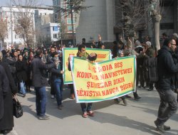 Van'da Polisle Göstericiler Çatıştı