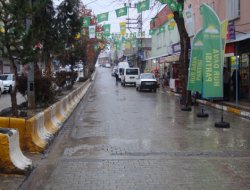 Çınar'da beklenen yağmur yağdı