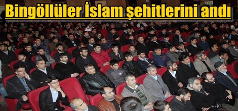 Bingöllüler İslam şehitlerini andı