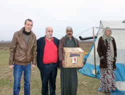 İHH 70 Suriyeli Aileye Gıda Kolisi Dağıttı