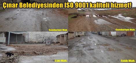 Çınar Belediyesinden ISO 9001 kaliteli hizmet!