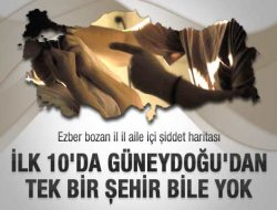 Aile içi şiddetin en çok olduğu il