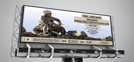 Afîşên Mele Mistefa Barzanî li Diyarbekirê ne