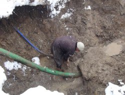 Karayolları: "Çalışmalarda su hattına zarar verilmedi"