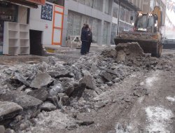 Nihayet yerdeki buz kütleleri kaldırılıyor