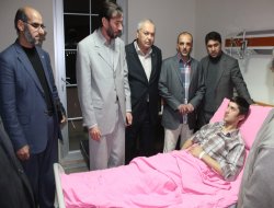 HÜDA-PAR heyeti yaralıları ziyaret etti