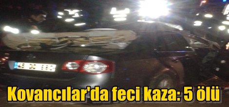 Kovancılar'da feci kaza: 5 ölü