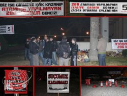 İzmir'de İşe Başlatılmayan İtfaiyeciler Eylemde