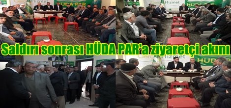 Saldırı sonrası HÜDA PAR'a ziyaretçi akını