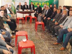 Saldırıya uğrayan HÜDA PAR'lılara geçmiş olsun ziyareti