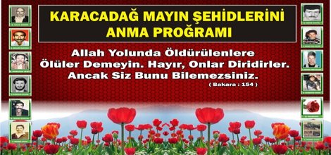 Karacadağ mayın şehitlerini anma programına davet