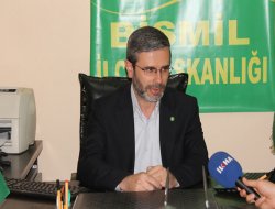 Yalçın,"Bismil'de hizmet yapmama siyaseti güdülüyor"