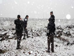 Güneydoğu'da yağan kar sevinç getirdi