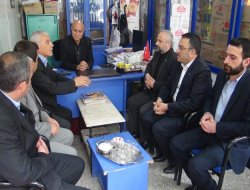 HÜDA PAR Batman adayı Aydın Gök, toptancılar sitesini ziyaret etti