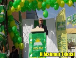 HÜDA PAR Çarşamba günü Çınar'da miting yapacak