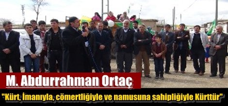 Ortaç,"Kürt, İmanıyla, cömertliğiyle ve namusuna sahipliğiyle Kürttür"