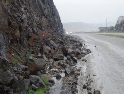 Cizre-İdil yolunda göçük